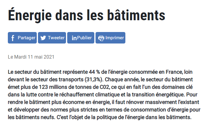 截图自法国能源转型部网站