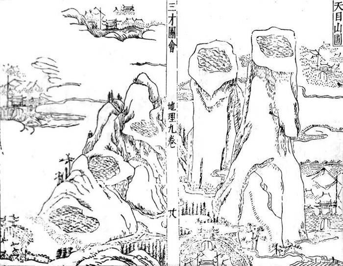 图 7《三才图会》之《天目山图》