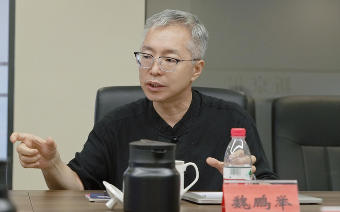 文化和旅游部“十四五”规划专家委员会委员、中央财经大学文化经济研究院院长魏鹏举。新京报贝壳财经记者 吉喆 摄