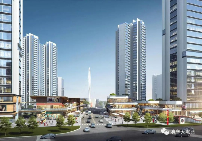 （江天际项目的效果图。）