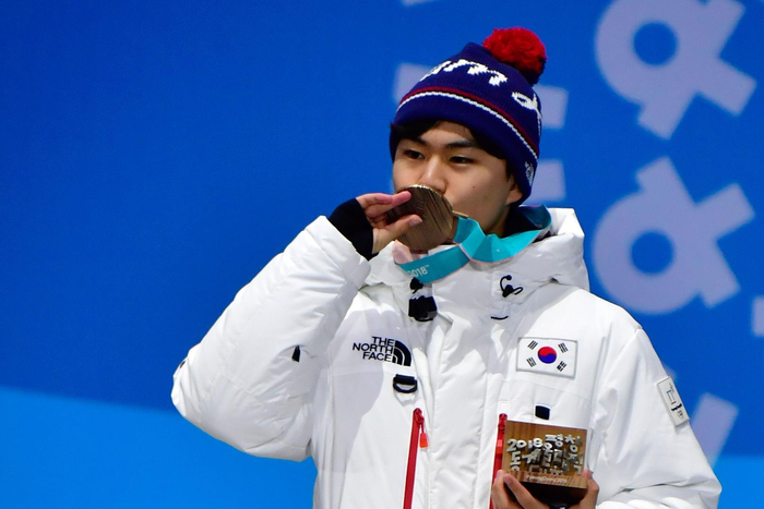 金民锡2018年平昌冬奥会拿下铜牌。