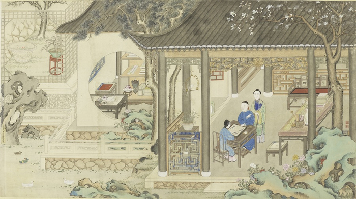 清 孙原作《潘冰蟾小影》（纸本横披）