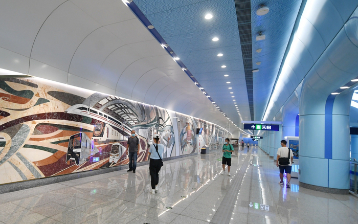 地铁北太平庄站。新京报记者 王贵彬 摄