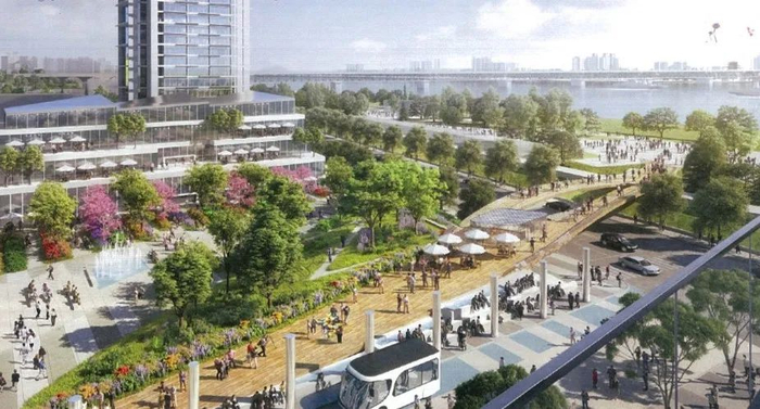 ▲城市甲板效果图（以政府最终建设为准）