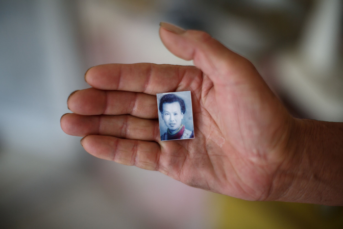 7月30日，北京市昌平区，老兵杨启俊年轻时的照片。新京报记者 王子诚 摄