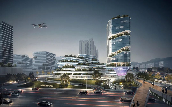 九龙坡区经纬大道沿线片区城市更新项目效果图