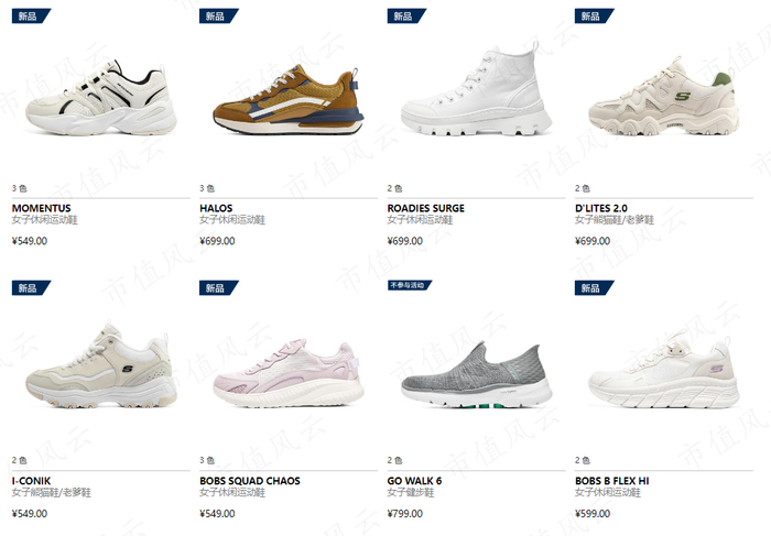 （来源：斯凯奇中国官方网站）