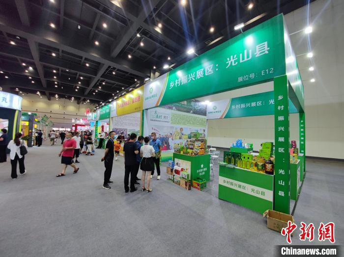 图为博览会的乡村振兴展区。　阚力 摄
