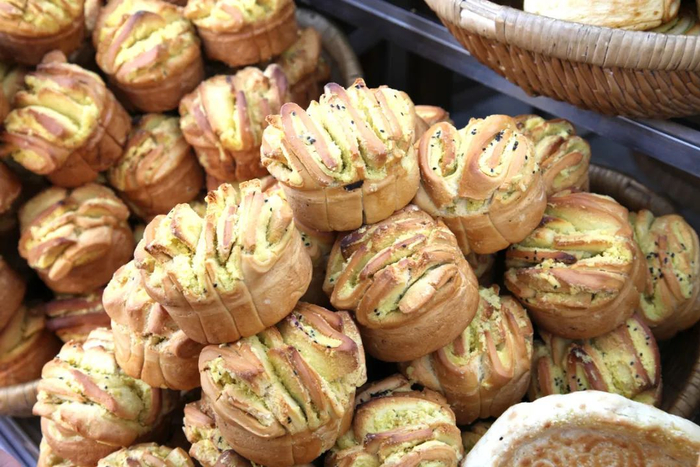 △焜锅馍馍类似馕饼，但更可爱一些。/图虫创意