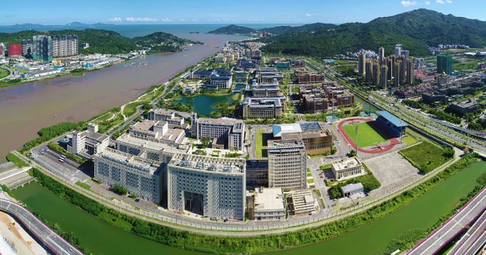 ▲澳门大学搬迁到横琴岛的校区全景。图/受访者供图