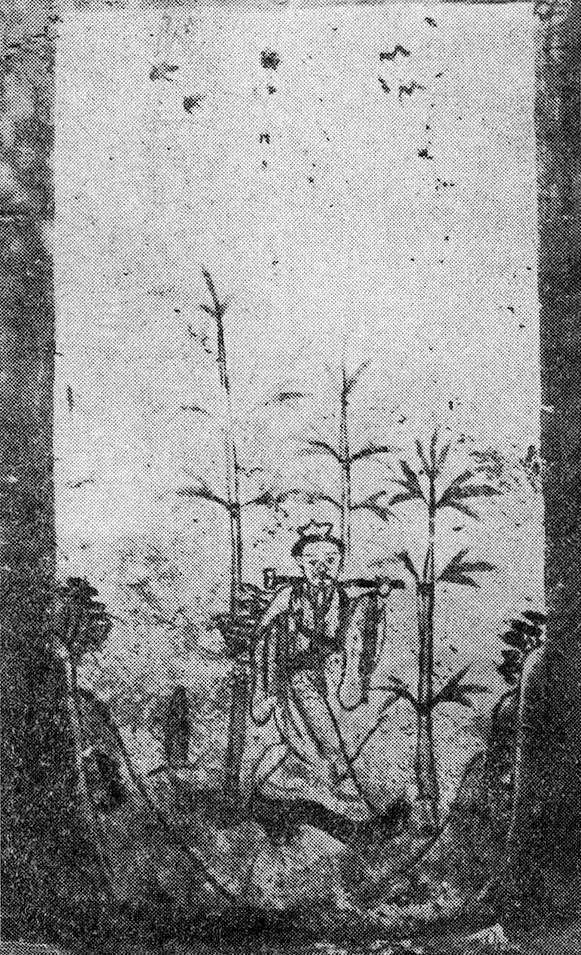 〔图十七〕太原唐墓中负薪者图像 金胜村六号墓