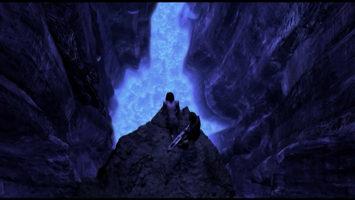 电影《最终幻想：灵魂深处》中处于地球深处的蓝色盖亚