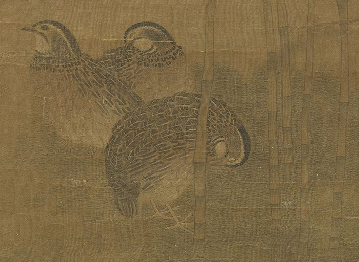 明 张羽 瑞谷图 轴（局部） 台北故宫博物院藏