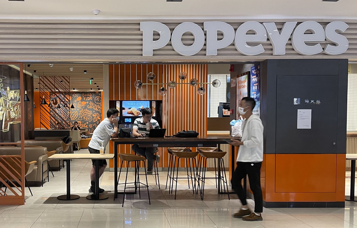 　Popeyes上海日月光门店。（图片拍摄：李昱茹）