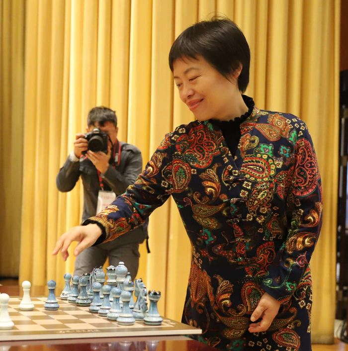 2018年首届全国国际象棋棋协大师赛总决赛，谢军参与赛事指导。  资料图/IC photo