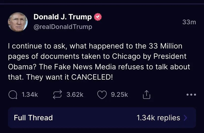 特朗普：为什么不查奥巴马？