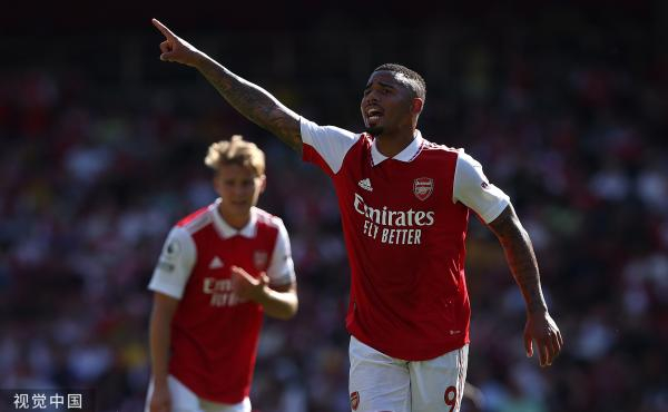 热苏斯是阿森纳取胜的功臣。