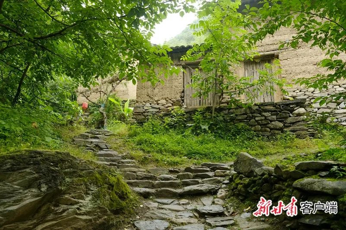 历史悠久的武都区琵琶镇张坝古村。