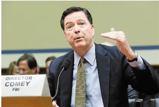 ▲FBI前任局长詹姆斯·科米资料图。图/新华社