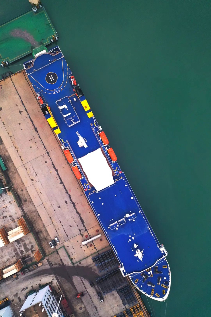 连云区的国际客运码头。摄影/李琼