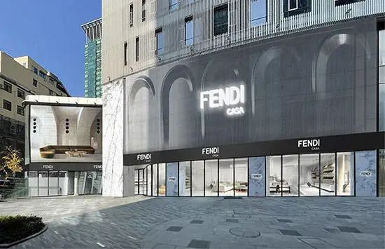 上图：Fendi Casa 上海南京西路旗舰店概念图