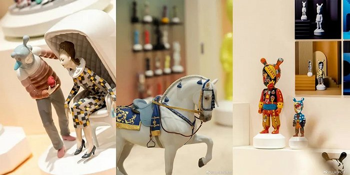 上图从左至右：The Lover系列；西班牙纯种马高瓷系列；天外来客系列