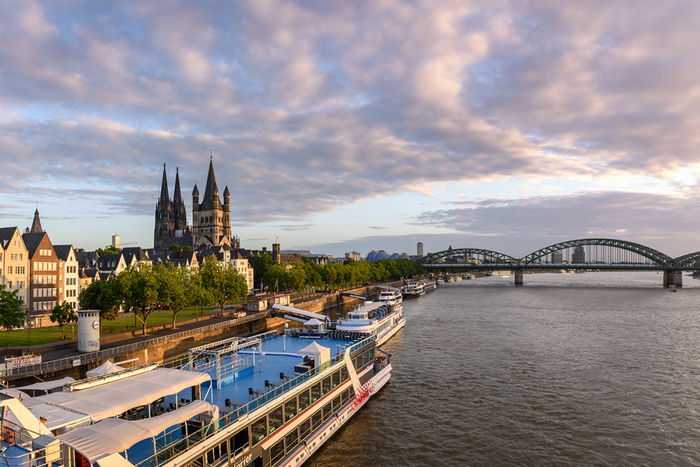 正常水位的莱茵河。图｜图虫创意