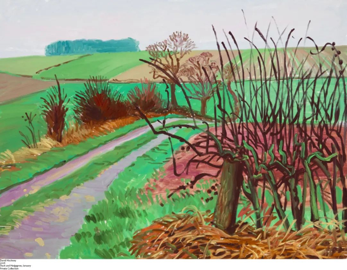 《小径与树篱》，大卫·霍克尼，2006年，私人收藏