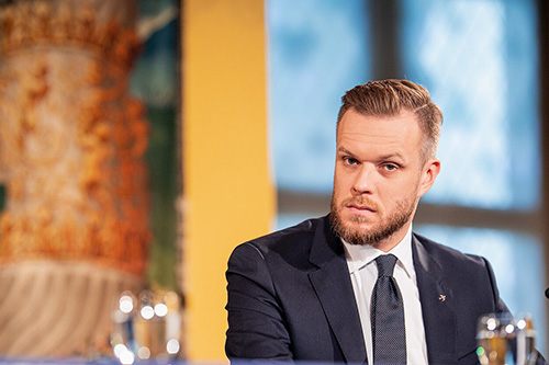 立陶宛外长兰茨贝尔吉斯 图源：立陶宛国家广播电视台（LRT）