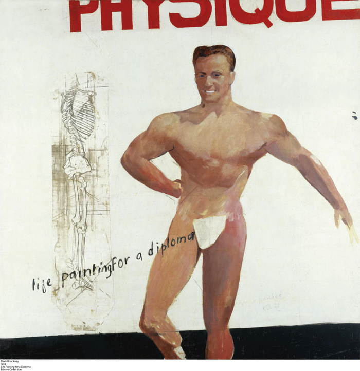 《为文凭而作的生活画》，大卫·霍克尼，1962年，私人收藏