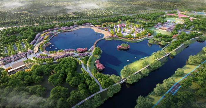 黄花沟综合公园效果图。