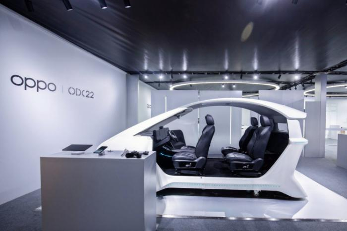 （OPPO在开发者大会期间展示的车机互联解决方案，图源：官方提供）