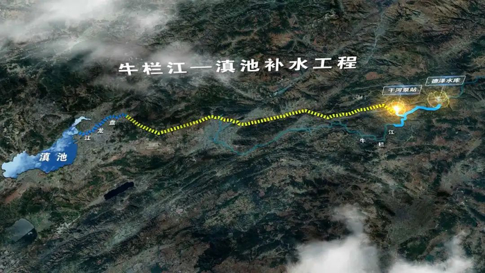 牛栏江—滇池生态补水工程示意图 资料图