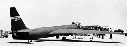 ▲资料图片：一架U-2飞机在基地准备起飞进行间谍活动（新华社）