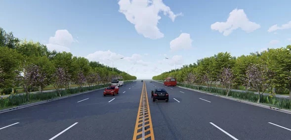 体育场路效果图