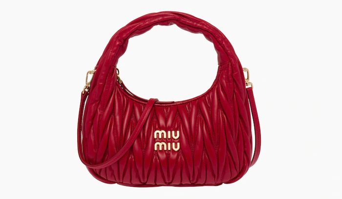 Miu Wander Matelassé Hobo 包