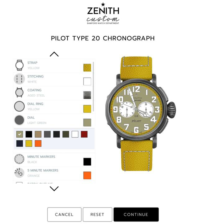 Bamford与真力时官方达成合作，用户甚至可以通过真力时官方的网页定制自己喜欢的款式，又Bamford负责完成打造。