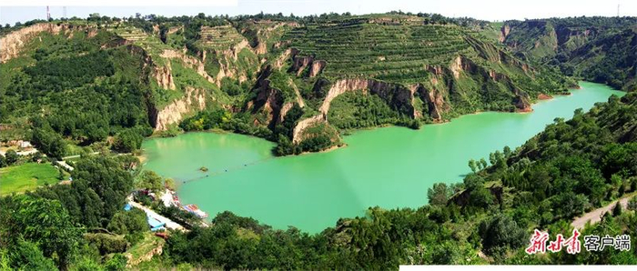 镇原县屯字镇太阳池生态景区。新甘肃·甘肃日报通讯员 田永昭