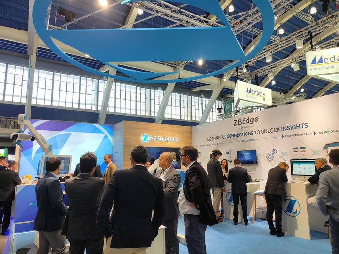 小杨参加的展会（受访者供图）