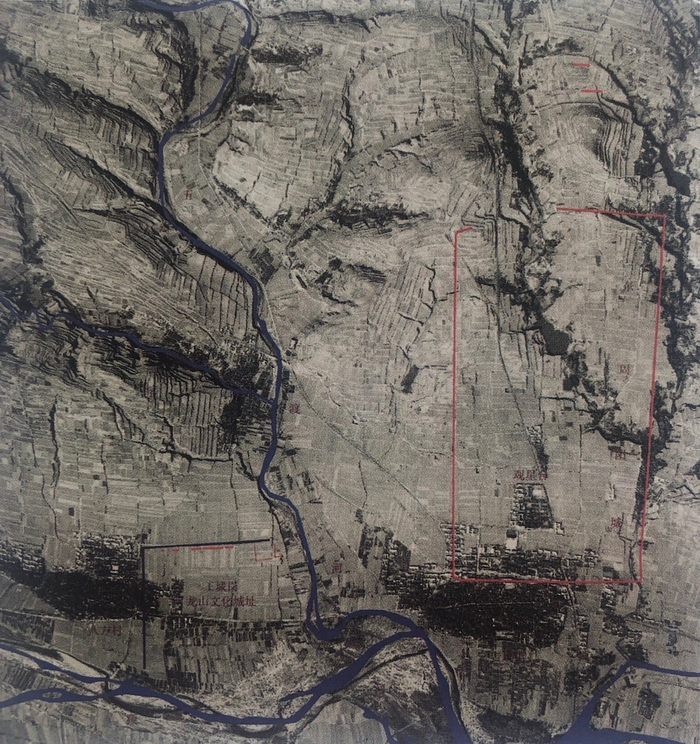 图5 登封王城岗龙山时期城址与东周阳城位置图