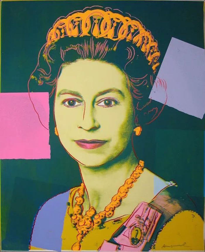 安迪·沃霍尔《伊丽莎白女王》 Queen Elizabeth, 1985年