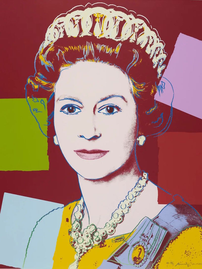 安迪·沃霍尔《伊丽莎白女王》 Queen Elizabeth, 1985年