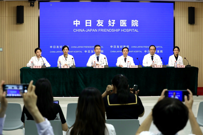 中日友好医院举行“看懂健康密码”记者会。中日友好医院供图