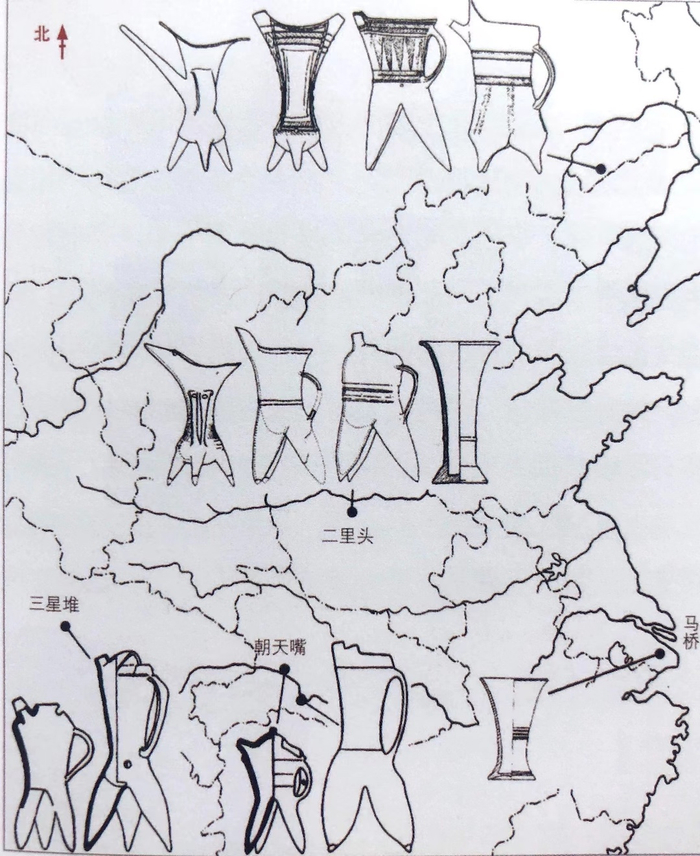 图38 二里头文化陶礼器分布图
