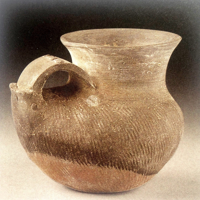 图36 上海马桥遗址出土的鸭形壶