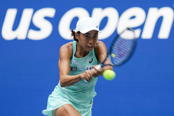 张帅打进今年美网女单16强。  新华社记者 刘杰 摄