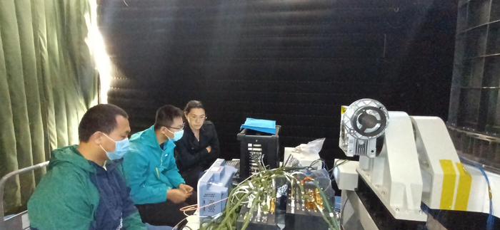 气溶胶子系统鉴定件样机外场试验现场。中国航天科技集团九院704所供图