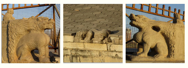 ▲八里桥镇兽<2006年摄>