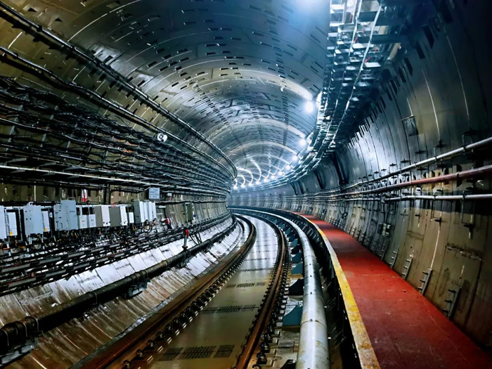 上清桥~小营西路站隧道区间（北京市政集团供图）