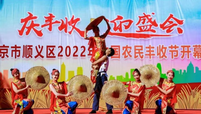 北京顺义区丰收节现场。受访者供图